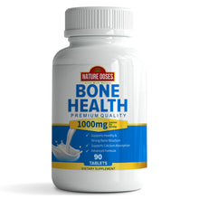 Load image into Gallery viewer, Nature Doses Bone Health - Premium Quality Supplement Supports Healthy & Strong Bone Structure, Calcium Absorption - 90 Tablets